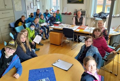 Meldung: Besuch auf dem Rathaus