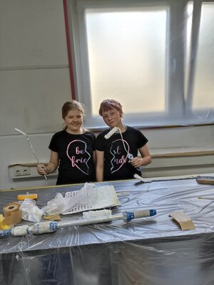 Foto zu Meldung: Girls Day bei Baudekoration Landmann