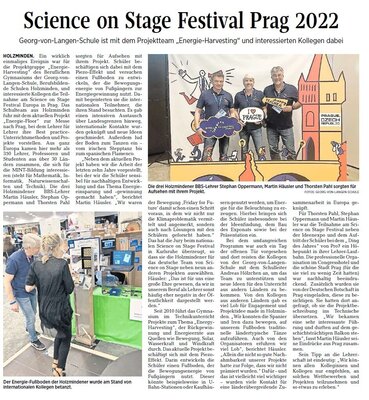 Science on Stage Festival Prag 2022