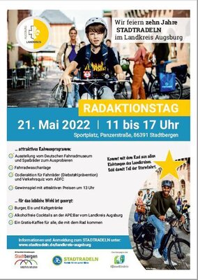 STADTRADELN 2022 -Sternfahrt von Zusmarshausen nach Stadtbergen zum Radaktionstag am 21.05.2022
