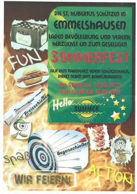 Sommerfest für Vereine und Bevölkerung
