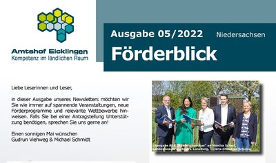 Newsletter Förderblick 05/2022 erschienen
