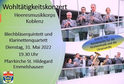 Wohltätigkeitskonzert des Heeresmusikkorps Koblenz