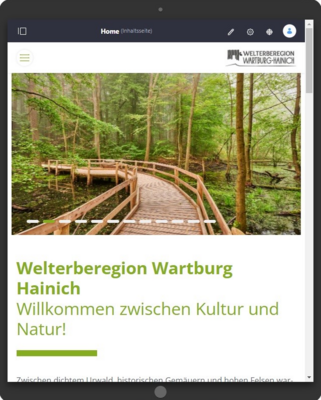Website der WER Wartburg Hainich e.V.