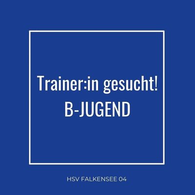 B-Jugend sucht Trainer/in