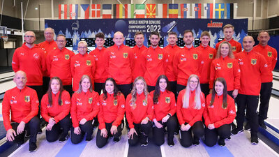 Deutsche U18- und U23-Delegation bei der WM in Elva/Estland. Foto: DKB