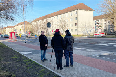 Dreharbeiten in der Robert-Koch-Straße im Januar 2022, Quelle: Stadt Lübbenau/Spreewald