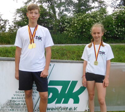 Elias Eberwein und Sara Baunach gewinnen Medaillen beim DJK Bundessportfest