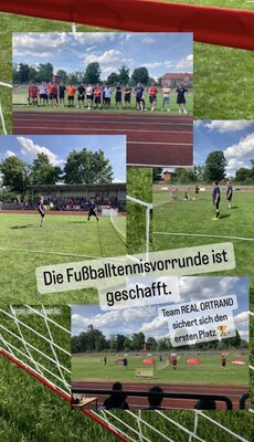 Foto zur Meldung: Vorrunde Fußballtennis Landesmeisterschaft in Falkenberg