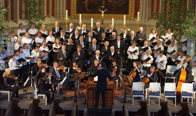 Foto: (Günter Behnke)  Während des diesjährigen Sommerkonzertes der Kantorei Demmin, gewidmet dem Thema „Frieden“, in der St. Bartholomaeikirche.