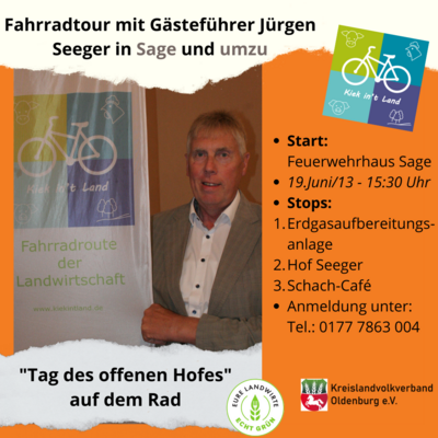 Meldung: Radtour mit Kreislandwirt Jürgen Seeger