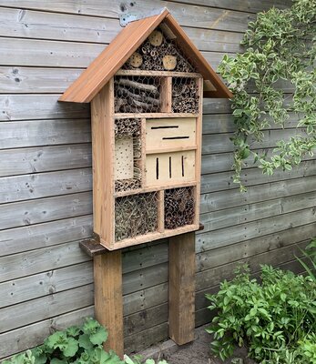 Wir bauen ein Bienenhotel