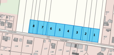 Interessenbekundungsverfahren zur Vergabe von 8 Grundstücken in der Feldstraße im Ortsteil Wiesenburg