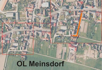 Straßensperrung Meinsdorf