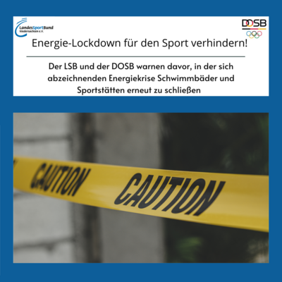 Energie-Lockdown für den Sport verhindern!