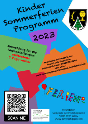 Plakat Sommerferienprogramm 2023
