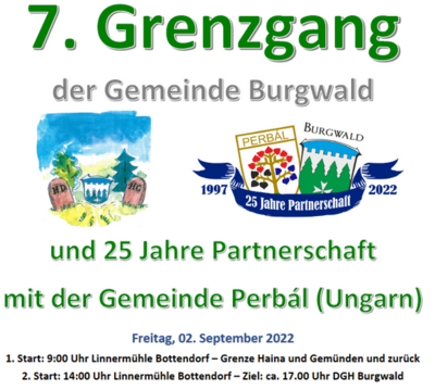 Grenzgang Gemeinde Burgwald - Erste Etappe Burgwald, Haina (Kloster) und Gemünden (Wohra)