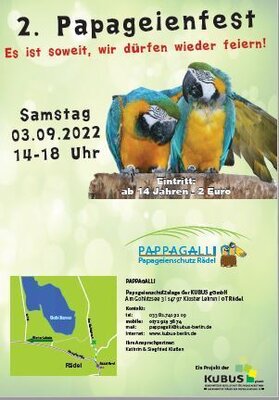 2. Papageienfest am 3.9. in Rädel (Bild vergrößern)