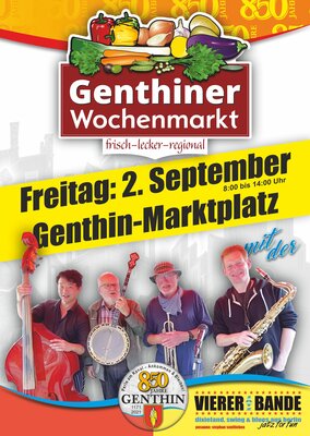 Foto zu Meldung: Sound auf der Straße - Genthiner Wochenmarkt am 2. September