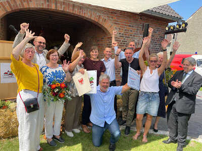 Foto zur Meldung: Fredersdorf – Mitglied der AG Historische Dorfkerne – gewinnt beim Landeswettbewerb „Unser Dorf hat Zukunft“