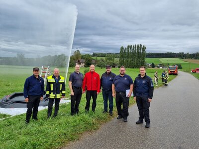 Landkreisübergreifende Feuerwehr-Übung in Stubenberg