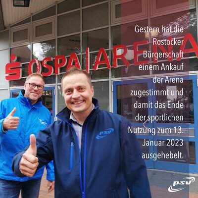 Zukunft der OSPA-Arena und des PSV Rostock gesichert (Bild vergrößern)