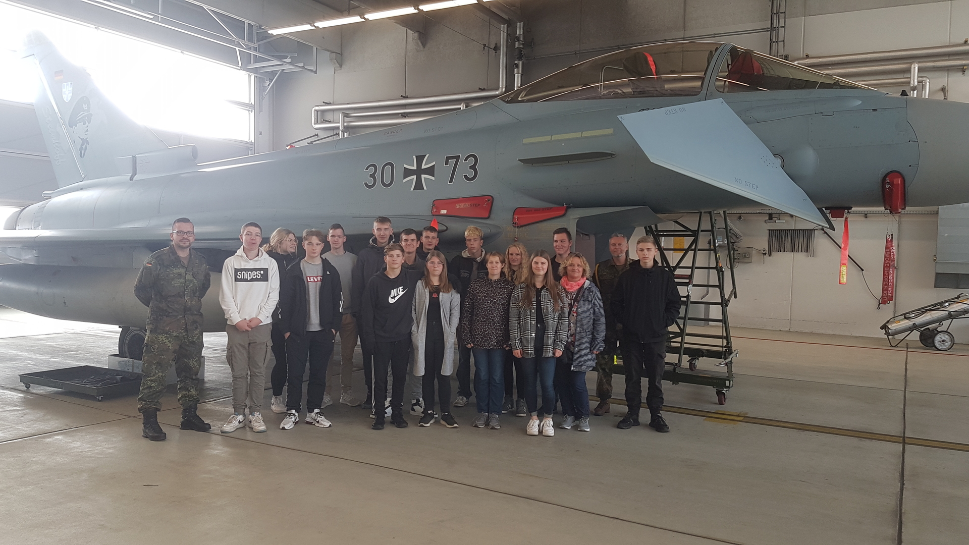 Regionale Schule "Am Teufelstein" Lubmin Besuch bei der Truppe in
