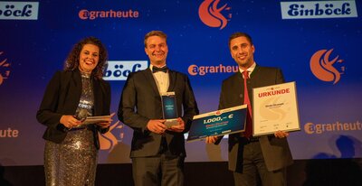 Herzlichen Glückwunsch: Sönke Strampe aus Bad Bevensen ist bei der Verleihung des CERES AWARD 2022 Deutschlands bester Biolandwirt!