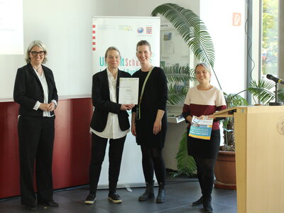 Im Bild von links nach rechts: Angelika Schichtel vom Hessisches Ministerium für Umwelt, Klimaschutz, Landwirtschaft und Verbraucherschutz 