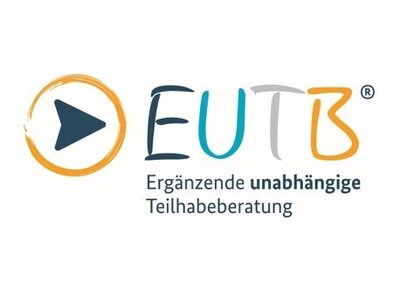Das Bild zeigt das mehrfarbige Logo der Ergänzenden unabhängigen Teilhabeberatung (EUTB)