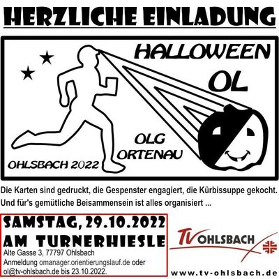 Halloween-OL zum Saisonabschluss in Ohlsbach