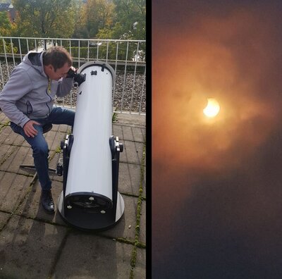 Sonnenfinsternis genau beobachtet (Bild vergrößern)