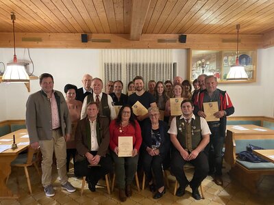 Foto zur Meldung: Generalversammlung der Edelweißschützen Moosbach