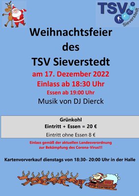 Weihnachtsfeier des TSV Sieverstedt