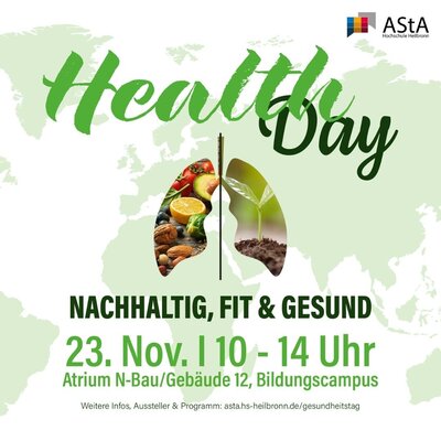 Vorschaubild der Meldung: Health Day - November 2022 an der Hochschule Heilbronn