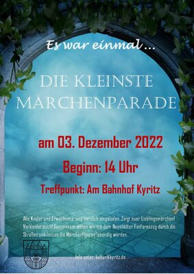 Vorschaubild zur Meldung: Einladung zur Märchenparade am 3. Dezember