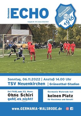 Ausgabe Nr.08 TSV Neuenkirchen 06.11.2022