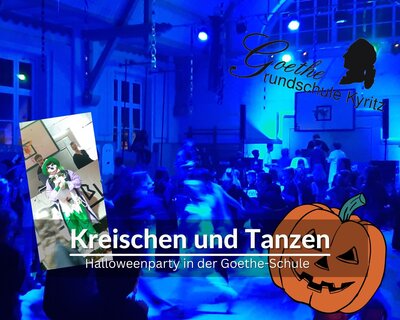 Kreischen und Tanzen - Halloweenparty in der Goethe-Schule