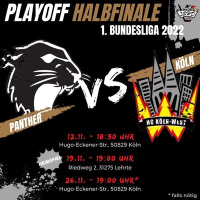 Panther starten in Köln ins Halbfinale- 400. Spiel für Köppl