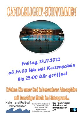 Plakat Candlelight-Schwimmen (Bild vergrößern)