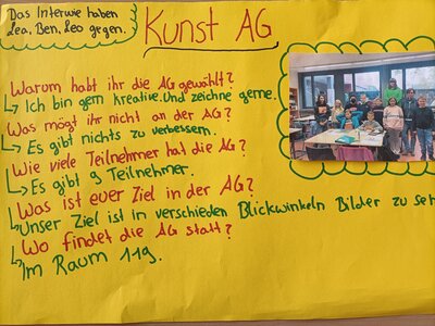 Schul News: Die Kunst AG