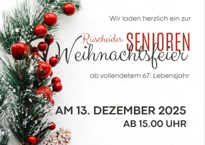 Seniorenweihnachtsfeier im DGH 13.12.2025