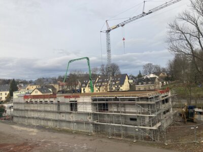 Neubau Feuerwehrgerätehaus Thum (Bild vergrößern)