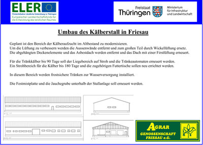 Meldung: Umbau des Kälberstalls in Friesau