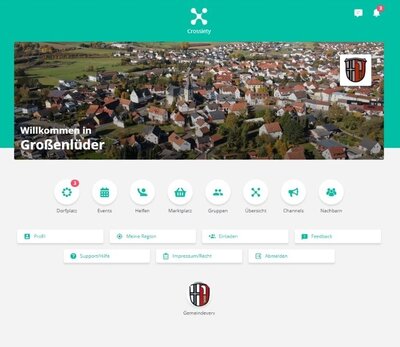 Der neue digitale Dorfplatz für Großenlüder - Die Bürger-App Crossiety