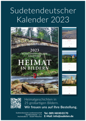 Foto zur Meldung: Der Sudetendeutsche Kalender 2023 ist da!
