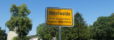 Ortseingang Horstwalde (Bild vergrößern)