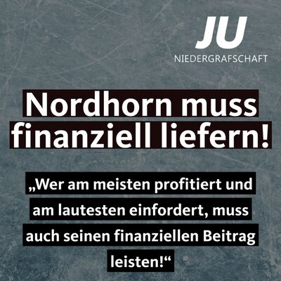Meldung: JU Niedergrafschaft fordert: Stadt Nordhorn muss zu ihrem Wort stehen und sich bei einem möglichen Neubau der Eissporthalle an Finanzierung beteiligen