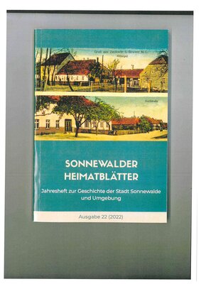 Sonnewalder Heimatblätter Ausgabe 2022