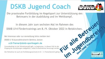 Meldung: DSKB Jugendcoach 08./09.10.2022